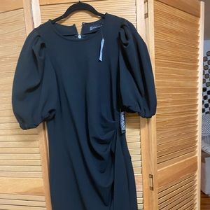 New York and Company Black billow sleeve dress